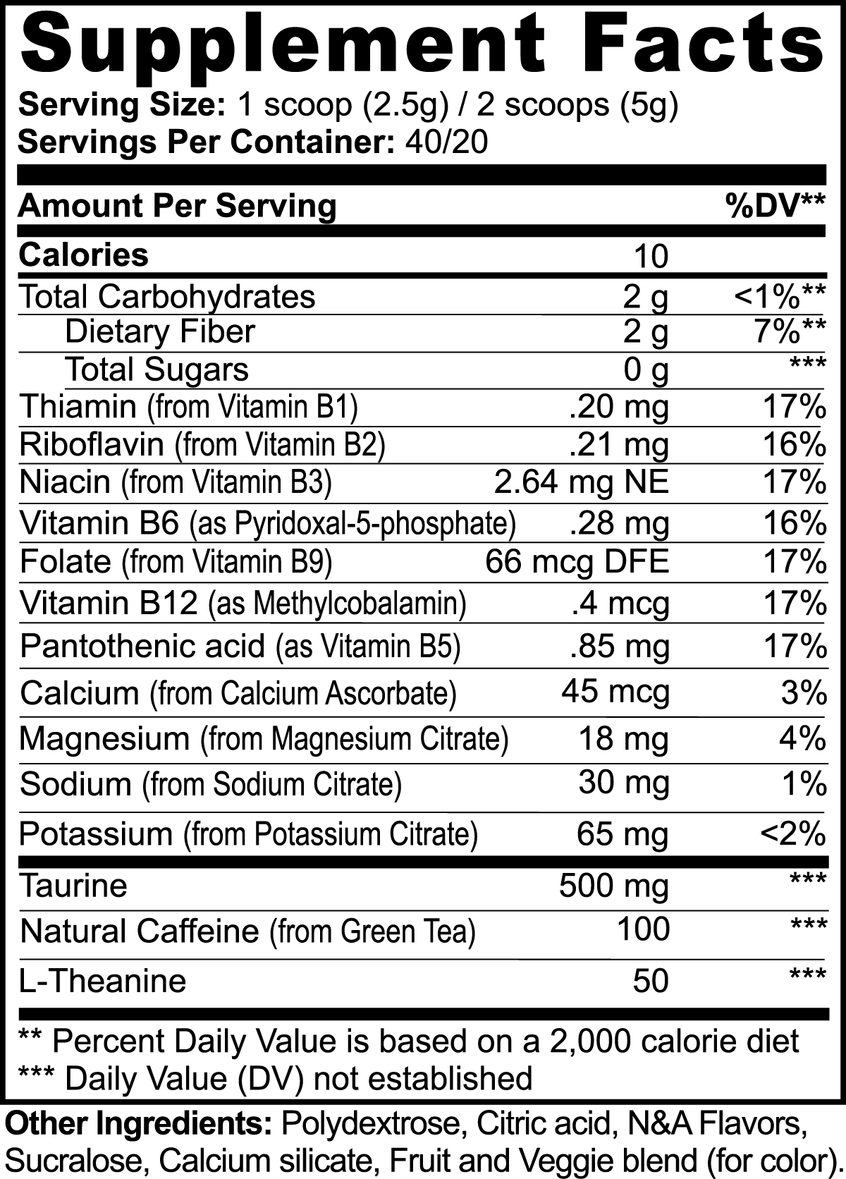 Energy Powder (Lemon)